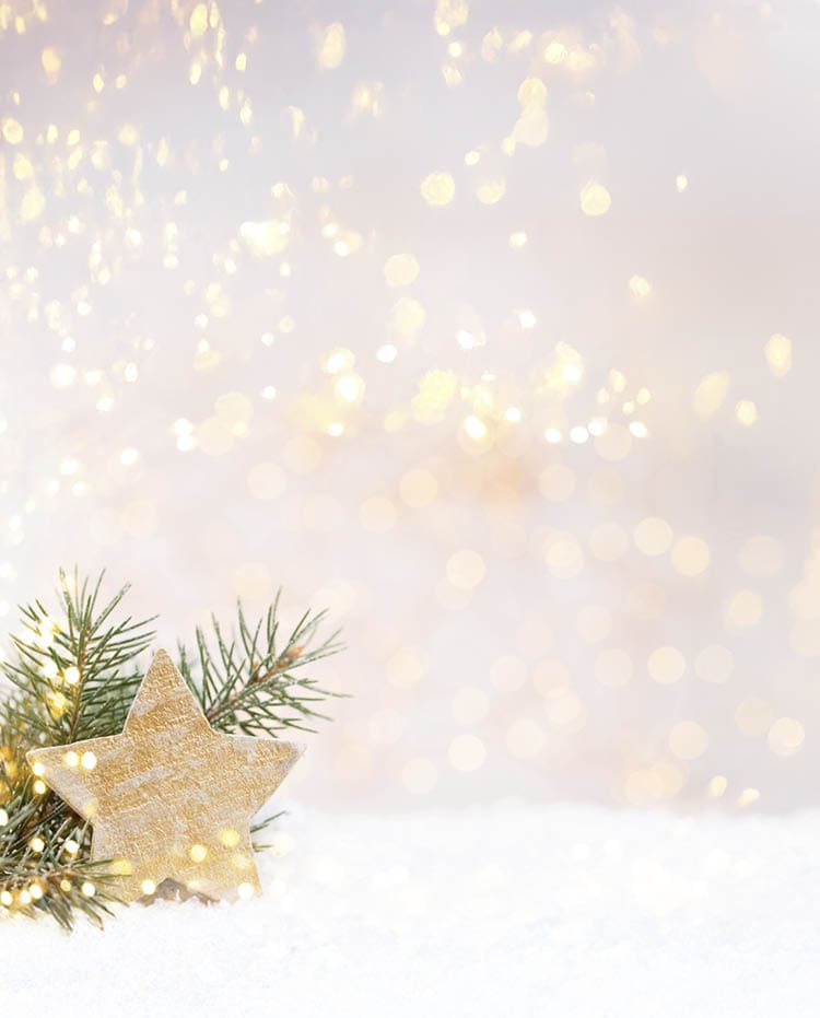 Christmas greeting card with christmas rustic decorations.