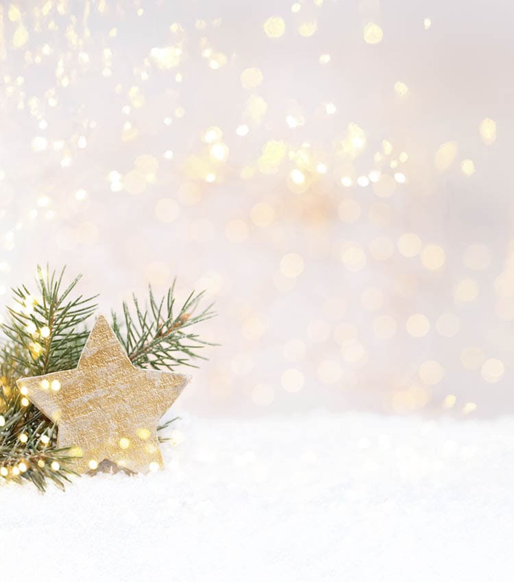 Christmas greeting card with christmas rustic decorations.