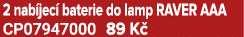 2 nab jec baterie do lamp RAVER AAA CP07947000 89 K 