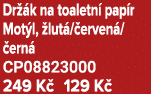 Dr k na toaletn  pap r Mot l,  lut / erven / ern  CP08823000 249 K  129 K 