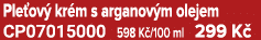 Ple ov kr m s arganov m olejem CP07015000 598 K /100 ml 299 K 