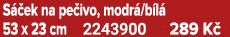 S ek na pe ivo, modr /b l  53 x 23 cm 2243900 289 K 