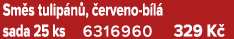 Sm s tulip n , erveno b l  sada 25 ks 6316960 329 K 