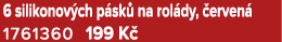6 silikonov ch p sk na rol dy,  erven  1761360 199 K 