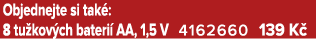 Objednejte si tak : 8 tu kov ch bateri AA, 1,5 V 4162660 139 K 