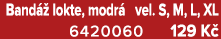 Band  lokte, modr  vel. S, M, L, XL 6420060 129 K 