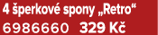 4 perkov  spony „Retro“ 6986660 329 K 