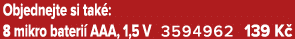 Objednejte si tak : 8 mikro bateri AAA, 1,5 V 3594962 139 K 