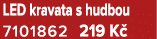LED kravata s hudbou 7101862 219 K 