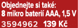 Objednejte si tak : 8 mikro bateri AAA, 1,5 V 3594962 139 K 