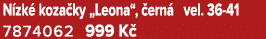 N zk koza ky „Leona“,  ern  vel. 36 41 7874062 999 K 