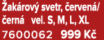  ak rov svetr,  erven /  ern  vel. S, M, L, XL 7600062 999 K 