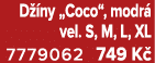 D ny „Coco“, modr  vel. S, M, L, XL 7779062 749 K 
