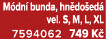 M dn bunda, hn do ed  vel. S, M, L, XL 7594062 749 K 