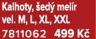 Kalhoty, ed  mel r vel. M, L, XL, XXL 7811062 499 K 