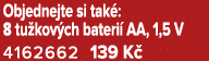 Objednejte si tak : 8 tu kov ch bateri AA, 1,5 V 4162662 139 K 