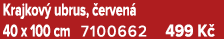 Krajkov ubrus,  erven  40 x 100 cm 7100662 499 K 