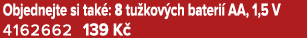 Objednejte si tak : 8 tu kov ch bateri AA, 1,5 V 4162662 139 K 