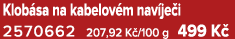 Klob sa na kabelov m nav je i 2570662 207,92 K /100 g 499 K 