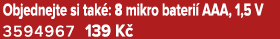 Objednejte si tak : 8 mikro bateri AAA, 1,5 V 3594967 139 K 