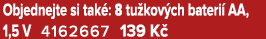 Objednejte si tak : 8 tu kov ch bateri AA, 1,5 V 4162667 139 K 