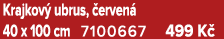 Krajkov ubrus,  erven  40 x 100 cm 7100667 499 K 