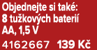 Objednejte si tak : 8 tu kov ch bateri AA, 1,5 V 4162667 139 K 