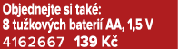 Objednejte si tak : 8 tu kov ch bateri AA, 1,5 V 4162667 139 K 