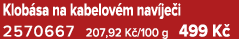 Klob sa na kabelov m nav je i 2570667 207,92 K /100 g 499 K 