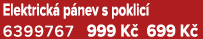 Elektrick p nev s poklic  6399767 999 K  699 K 