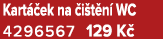 Kart ek na  i t n  WC 4296567 129 K 