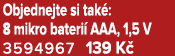 Objednejte si tak : 8 mikro bateri AAA, 1,5 V 3594967 139 K 
