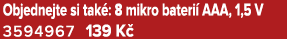 Objednejte si tak : 8 mikro bateri AAA, 1,5 V 3594967 139 K 