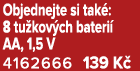 Objednejte si tak : 8 tu kov ch bateri AA, 1,5 V 4162666 139 K 