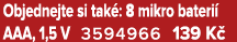 Objednejte si tak : 8 mikro bateri AAA, 1,5 V 3594966 139 K 
