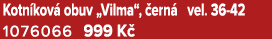 Kotn kov obuv „Vilma“,  ern  vel. 36 42 1076066 999 K 