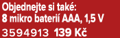 Objednejte si tak : 8 mikro bateri AAA, 1,5 V 3594913 139 K 
