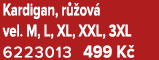 Kardigan, r ov  vel. M, L, XL, XXL, 3XL 6223013 499 K 