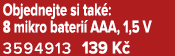 Objednejte si tak : 8 mikro bateri AAA, 1,5 V 3594913 139 K 