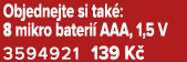 Objednejte si tak : 8 mikro bateri AAA, 1,5 V 3594921 139 K 