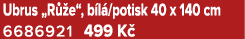 Ubrus „R e“, b l /potisk 40 x 140 cm 6686921 499 K 