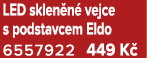 LED sklen n vejce s podstavcem Eldo 6557922 449 K 