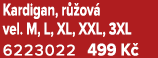 Kardigan, r ov  vel. M, L, XL, XXL, 3XL 6223022 499 K  