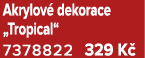 Akrylov dekorace „Tropical“ 7378822 329 K 