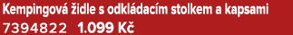 Kempingov  idle s odkl dac m stolkem a kapsami 7394822 1.099 K 