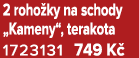2 roho ky na schody „Kameny“, terakota 1723131 749 K 