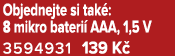 Objednejte si tak : 8 mikro bateri AAA, 1,5 V 3594931 139 K 