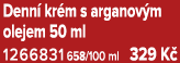 Denn kr m s arganov m olejem 50 ml 1266831 658/100 ml 329 K 