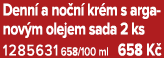 Denn a no n  kr m s arganov m olejem sada 2 ks 1285631 658/100 ml 658 K 