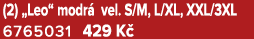 (2) „Leo“ modr vel. S/M, L/XL, XXL/3XL 6765031 429 K 